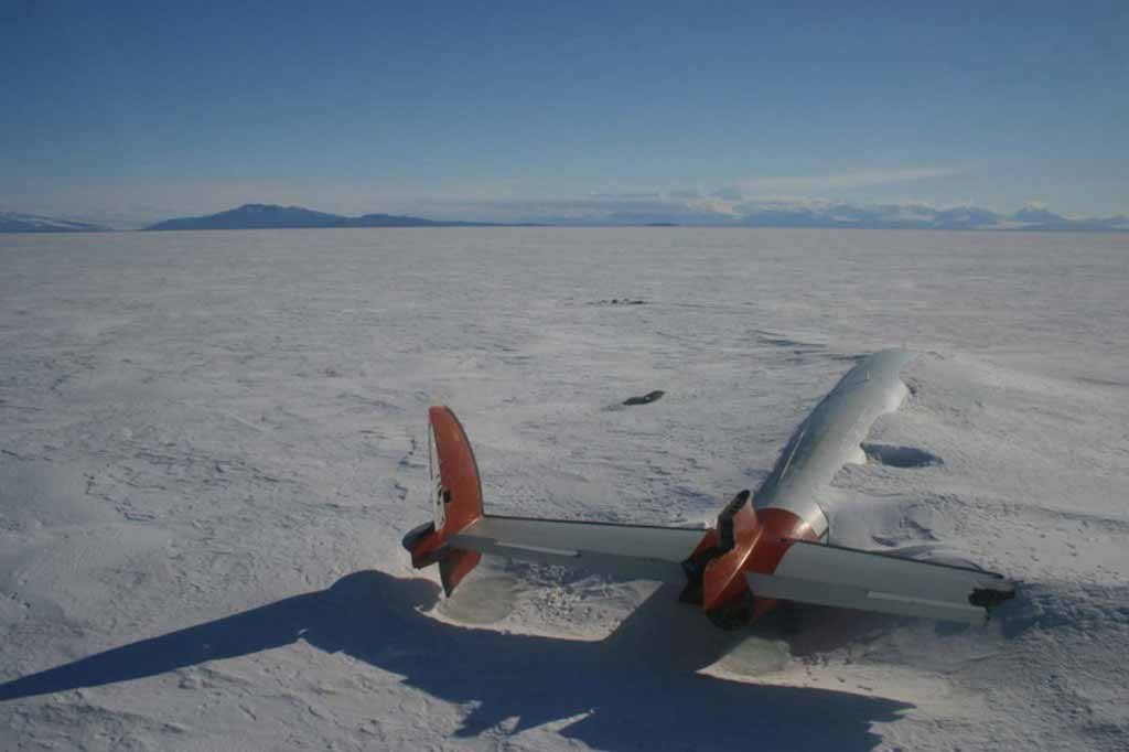 The remains of the Pegasus in McMurdo Sound, Antarctica