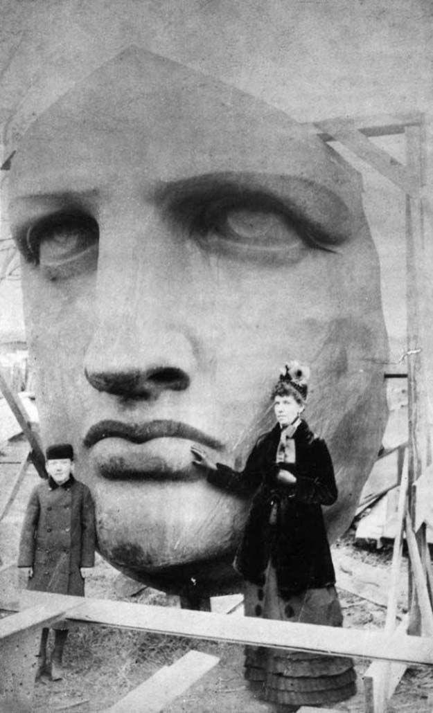 Unpacking the Head of the Statue of Liberty delivered June 17, 1885