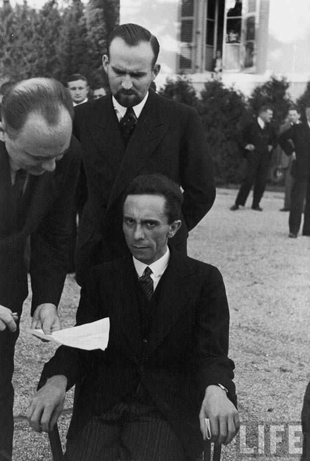Goebbels, Hitler’s Propaganda Minister. 1933 in Geneva 