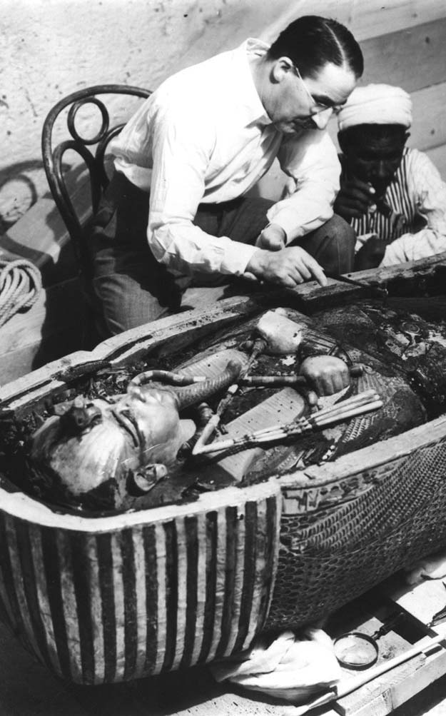 Opening of King Tut’s sarcophagus (1924)