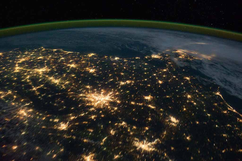 Southeastern U.S. at Night as seen from the ISS 