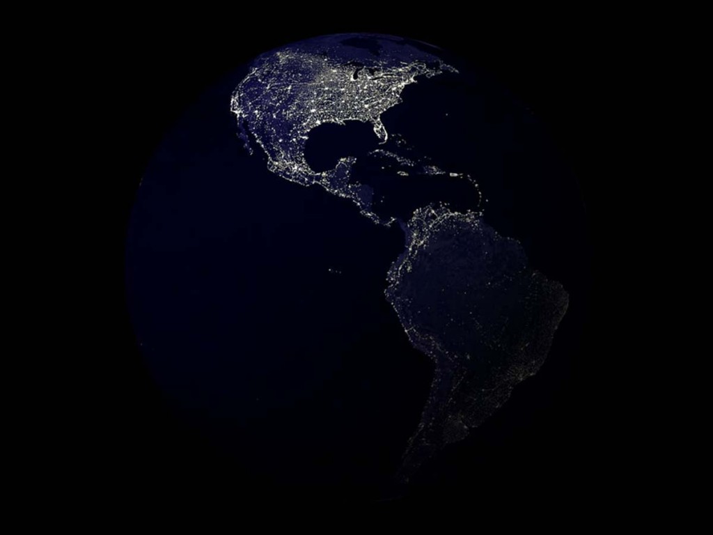 Earth at Night. 