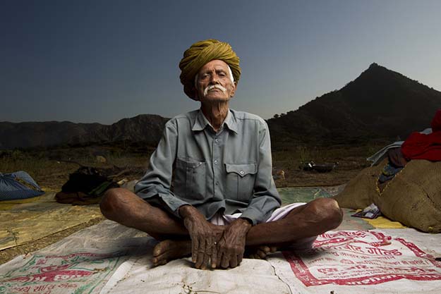 A Rabari camel trader, India