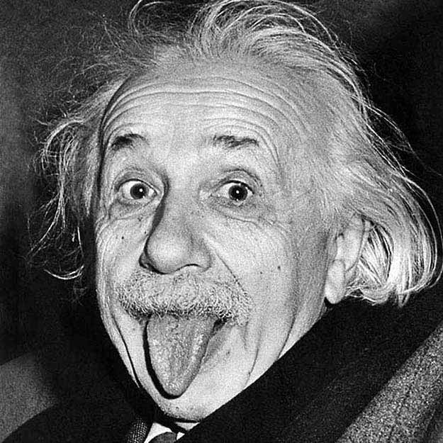 Albert Einstein With His Tongue Out, 1951 