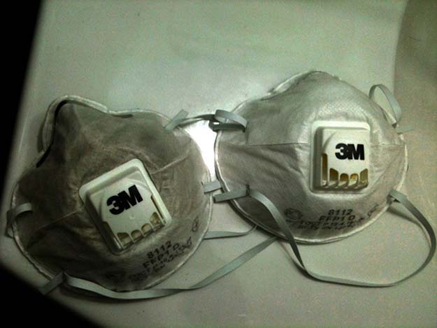Before and After photograph of air mask from China
