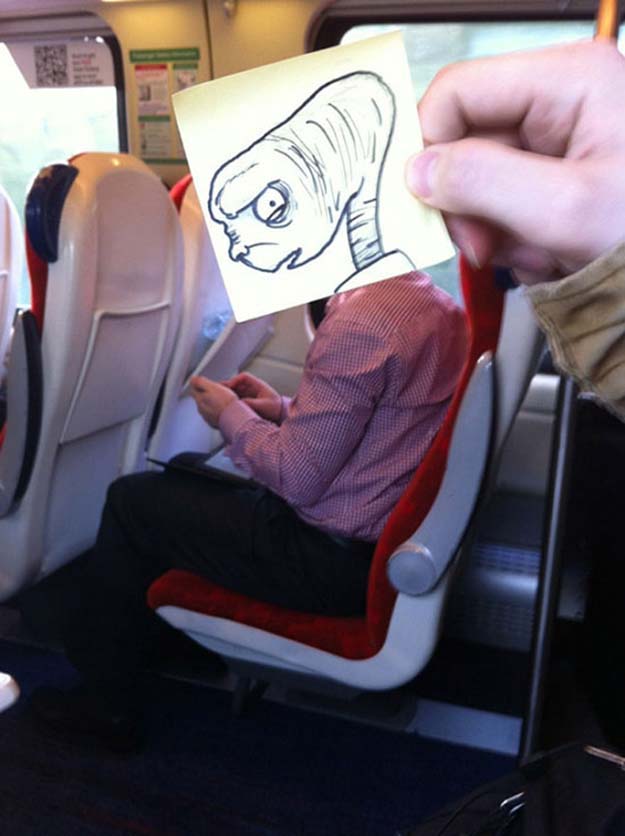 This Is How An Artists Passes Time On A Train