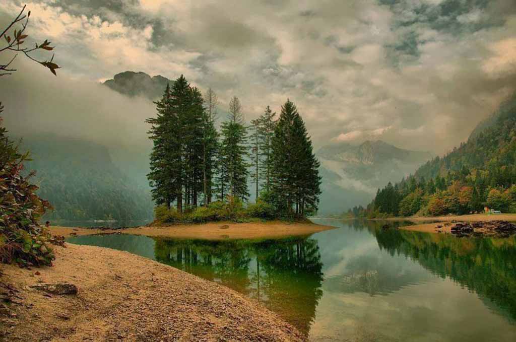 Predil Lake. Austria