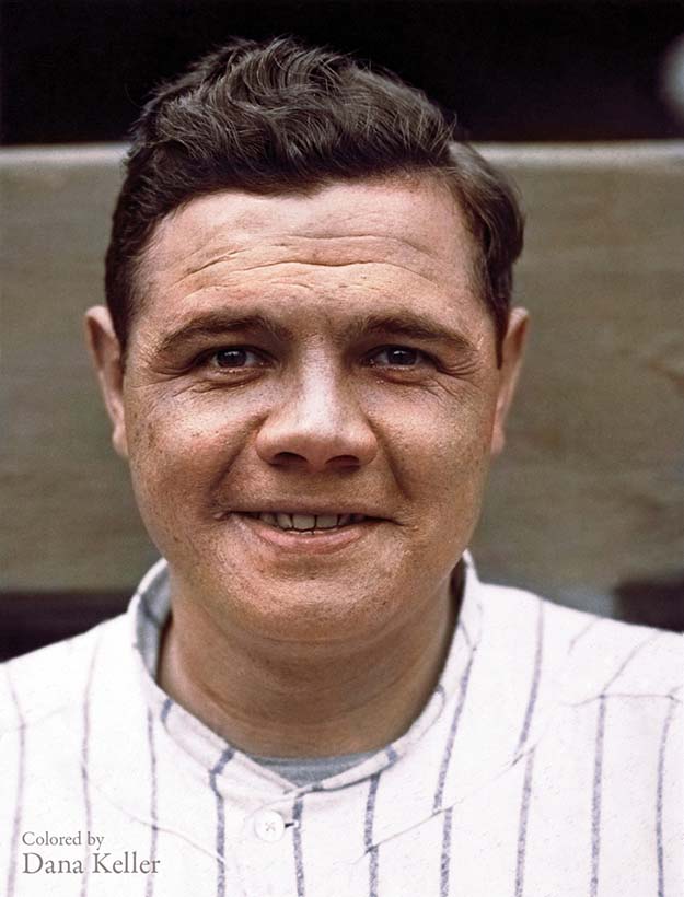 Baseball legend "Babe" Ruth, ca. 1920, the year he joined the New York Yankees