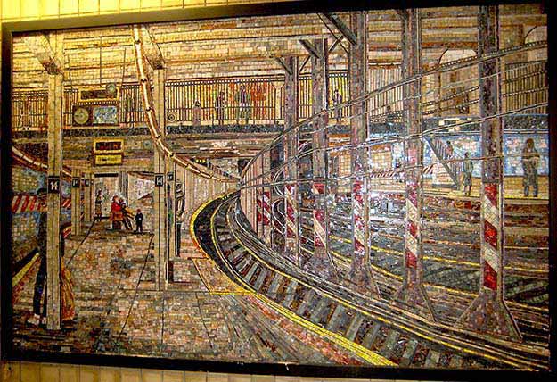 Subway station with incredible art
