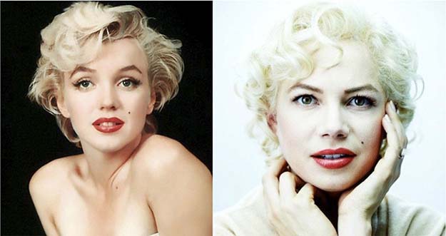 Marilyn Monroe (Michelle Williams in My Week With Marilyn)