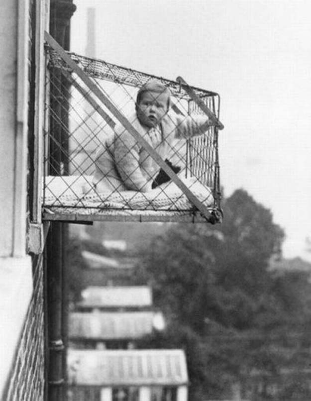 The baby cage, ca. 1937