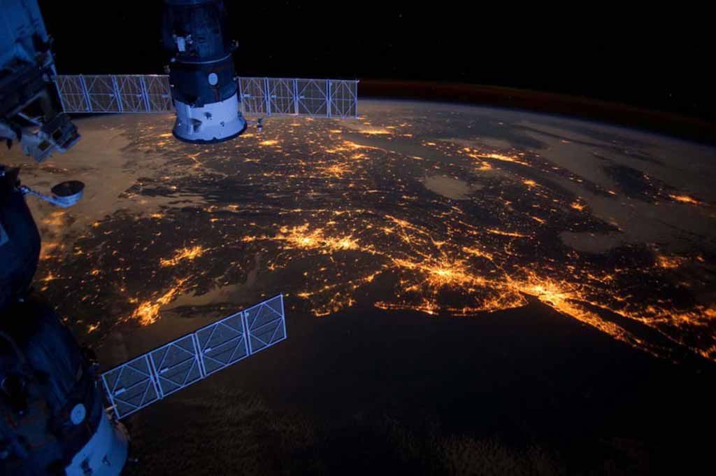 Earth as seen from the ISS: Atlantic Coast at Night
