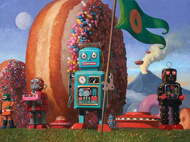 Robots + Donuts = The Art Of Eric Joyner