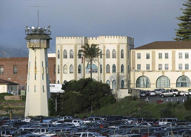 Citadel: This picture shows the exterior of San Quentin prison overlooking San Francisco Bay