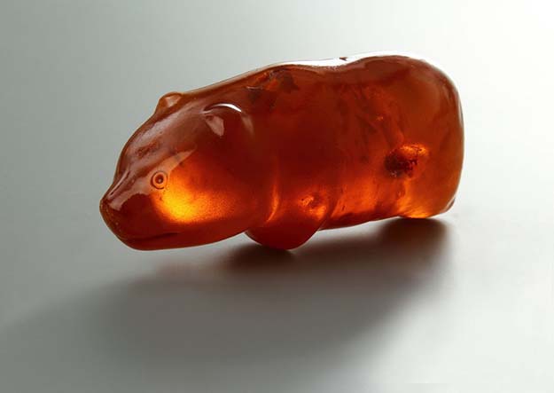 The amber bear amulet, 3500 years old