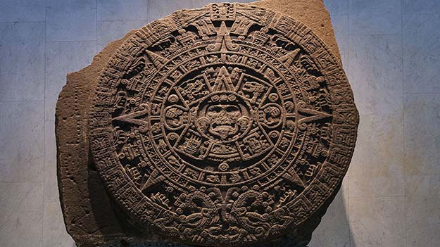 Aztec Stone of the Sun – the exact purpose and meaning of the stone is unclear 14th-16th century