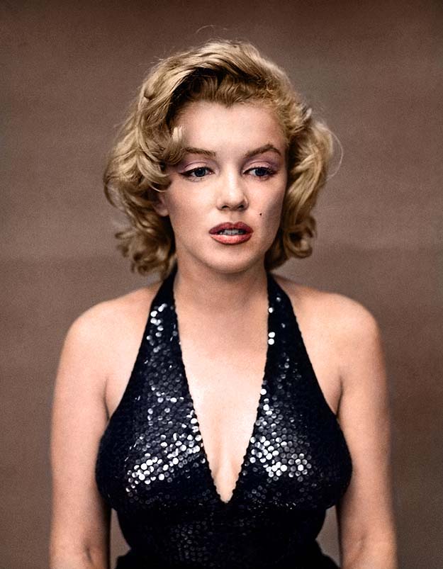 Marilyn Monroe photographed by Richard Avedon in 1957 without her ‘signature smile’