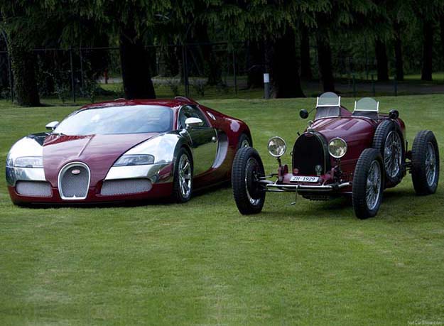 Luxury car, then and now