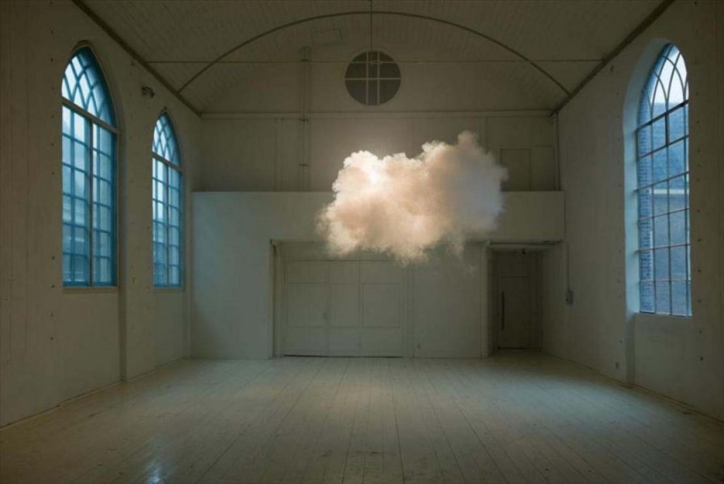 A cloud that formed indoors