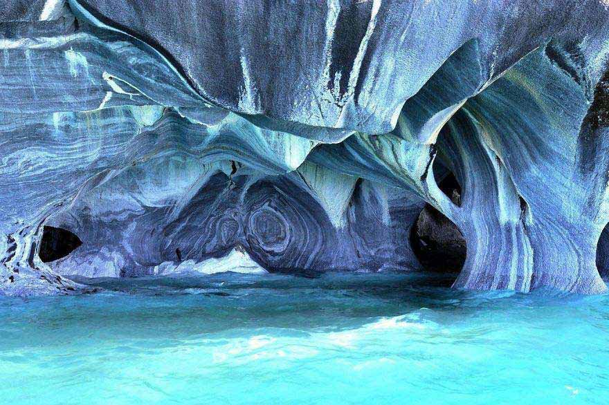 Marble cave of Chile Chico, Patagonia, Chile
