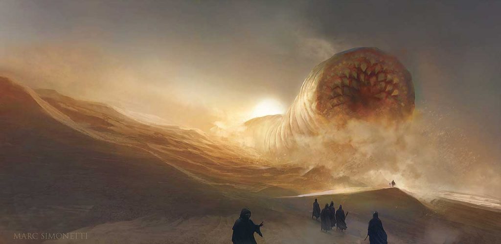 "Dune" by Frank Herbert Cover art for Aleph.