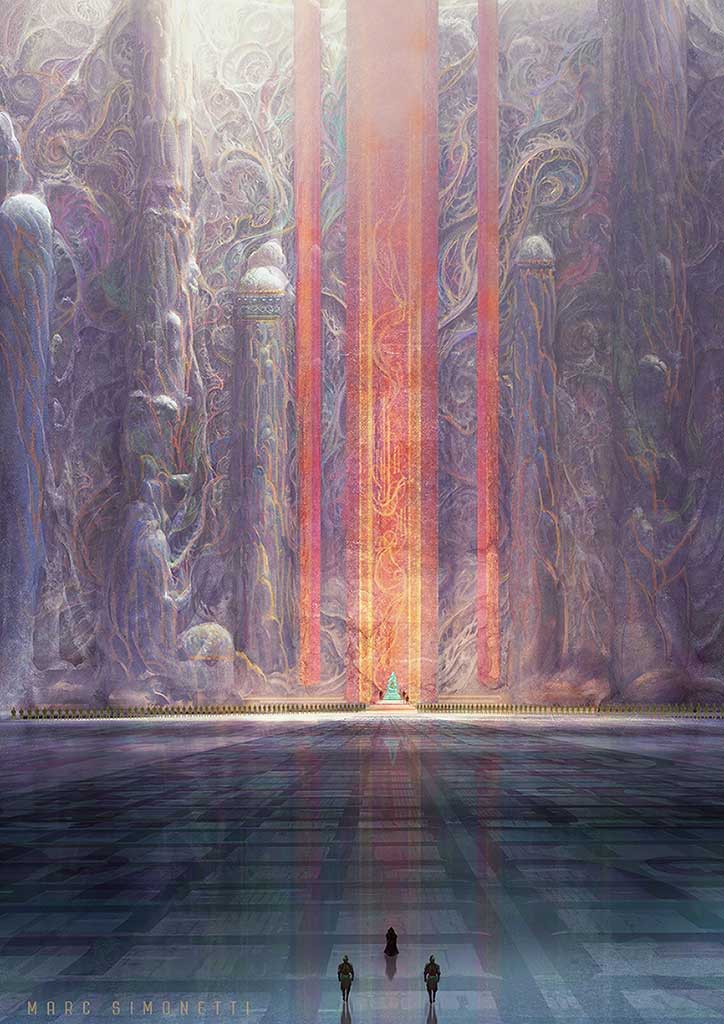 "Toward Paul Atreides, Emperor of the universe" Interior illustration for "Dune Messiah" by Frank Herbert for Centipede Press