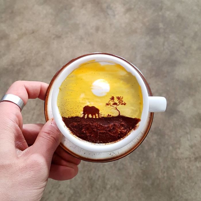 Barista From Korea Who Creates Art On Coffee