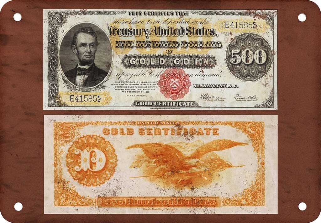 1882 $500 gold certificate: $2.4 Million