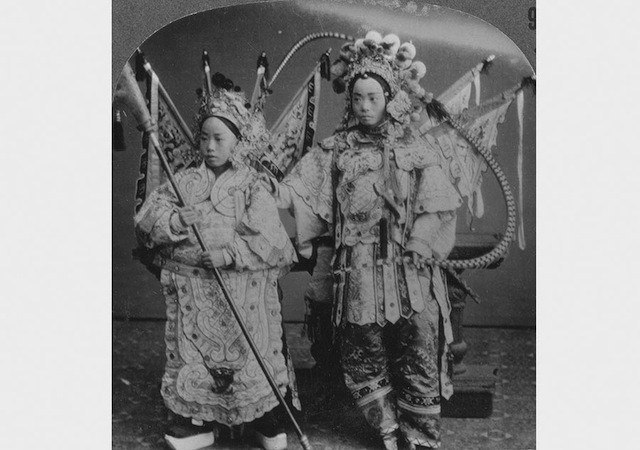 The bride and bridegroom of the Chinese stage, Canton