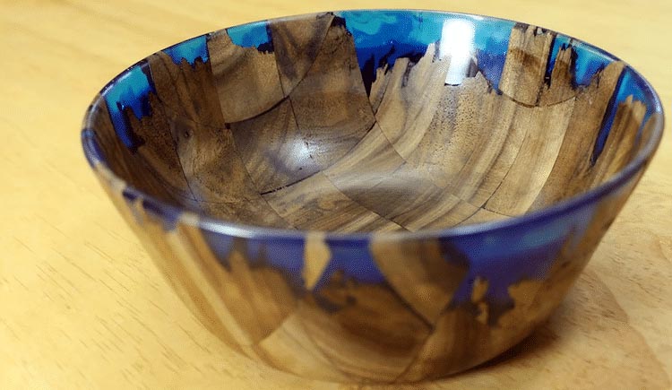 Wood and Resin Bowl