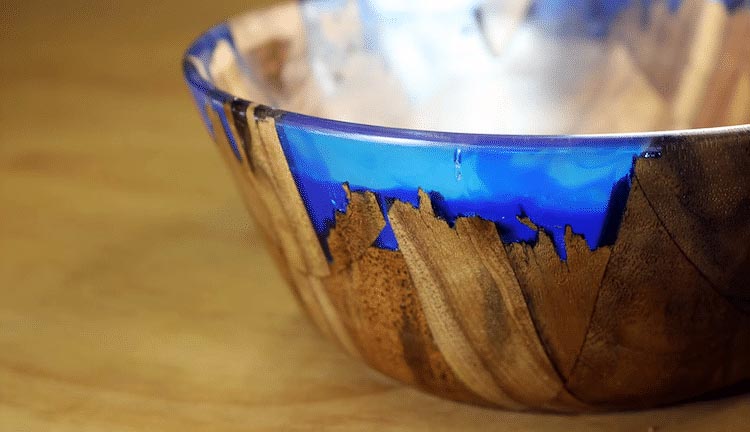 Wood and Resin Bowl