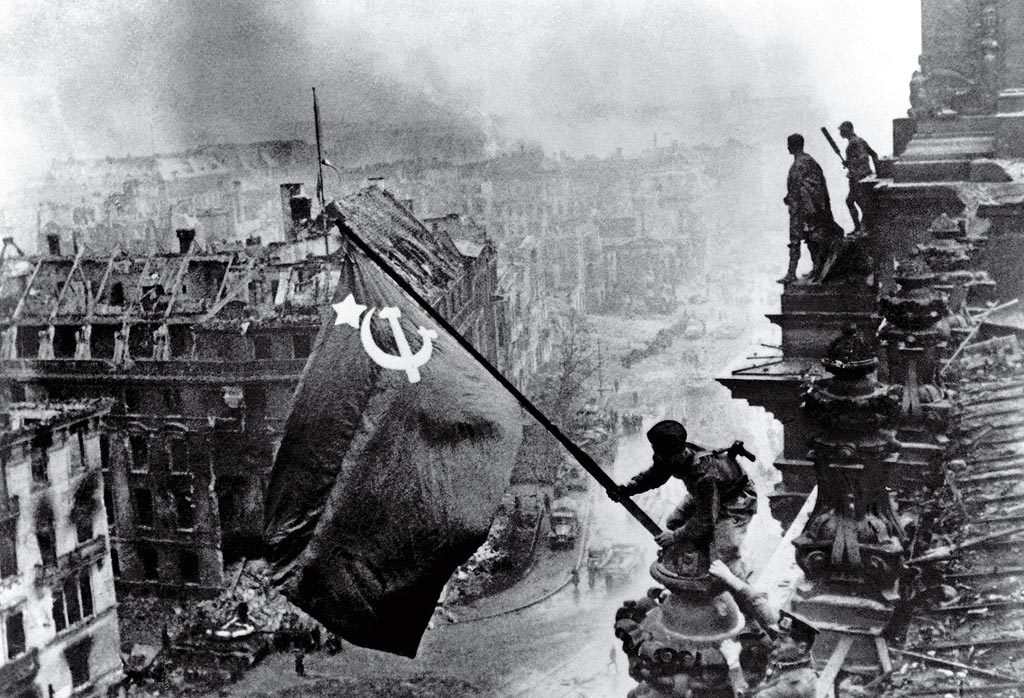 Raising A Flag Over The Reichstag